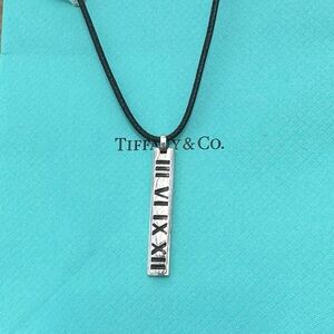 Tiffany & Co Silver Atlas Bar Necklace